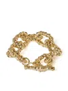 Paola Sighinolfi Jumbo Hammered Classico Bastille Link Bracelet In Gold