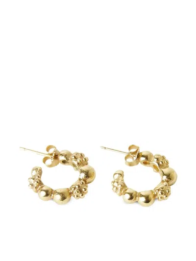Paola Sighinolfi Mini Silvia Hoop Earrings In Gold