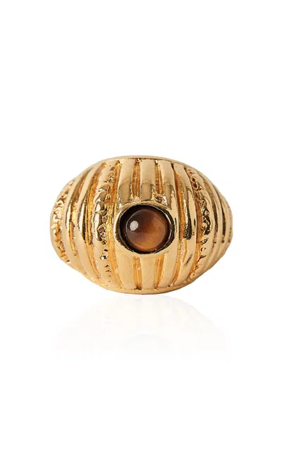 Paola Sighinolfi Reef 18k Gold-plated Ring In Gold