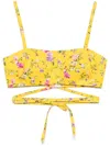 Paola Zuin Bralette Top In Yellow