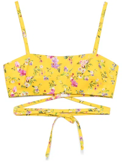 Paola Zuin Bralette Top In Yellow