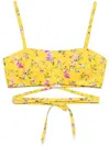 Paola Zuin Bralette Top In Yellow