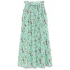 Paola Zuin Calipso Maxi Skirt In Green