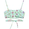 Paola Zuin Bralette Top In Green