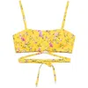 Paola Zuin Bralette Top In Yellow