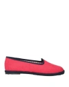 Paola Zuin Venezia Woman Loafers Red Size 8 Linen