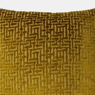 Paoletti Delphi Cushion Cover (gold) (one Size)