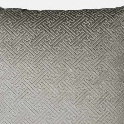 Paoletti Florence Cushion Cover (silver) (one Size) In Grey