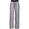 Paolina Russo Illusion Knit Pants In Black/rainbow