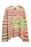 Paolina Russo Pilgrim Loose Fit Mohair & Alpaca Blend Sweater In Multi