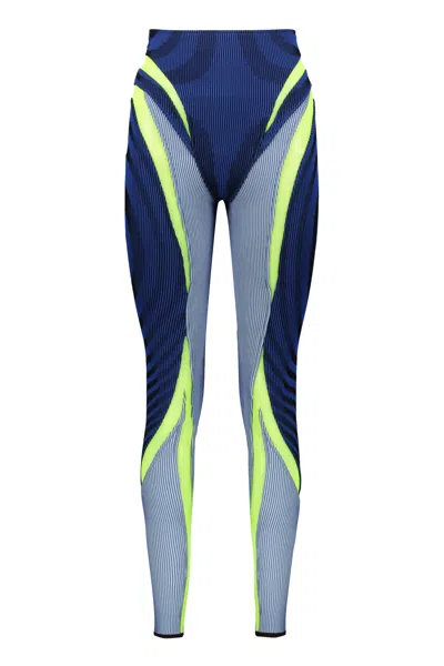 Paolina Russo Ribbed Leggings In Multi