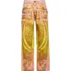 Paolina Russo Tie Dye Baggy Jeans In Mosaic