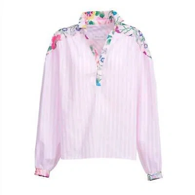 Pre-owned Paolina Women's Dragee Blouse In Pink - Size One Size