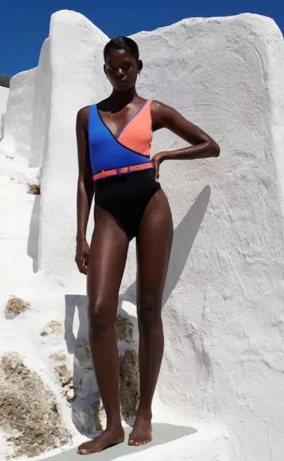 Paolita Adriatic Artemis One Piece In Blue In Multi