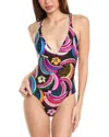 Paolita Banana Daiquiri Reversible Azania One-piece In Black