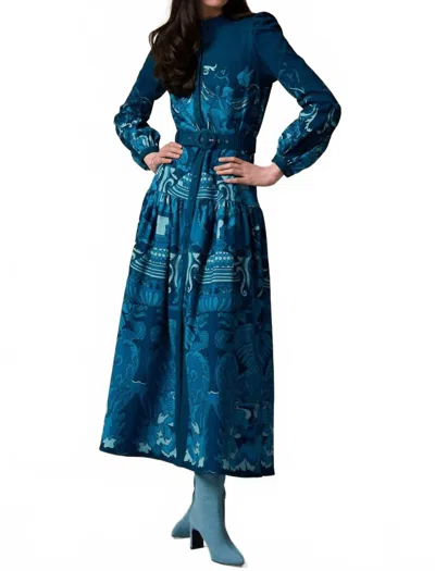 Paolita Melissa Midi Dress In Salamanca In Blue