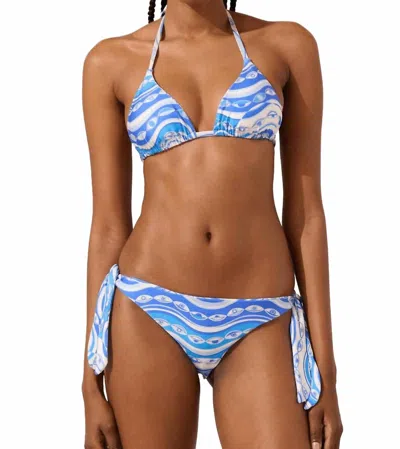 Paolita Ocean Eyes Reversible Semira Bikini Bottom In Blue In Multi