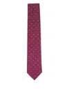 Paolo Albizzati Flower-pattern Tie In Burgundy