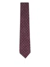 Paolo Albizzati Patterned Wool Tie In Brown