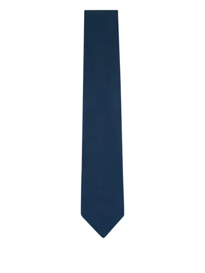 Paolo Albizzati Wool Tie In Blue