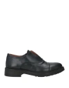 Paolo Da Ponte Man Lace-up Shoes Midnight Blue Size 6 Leather