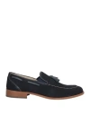 Paolo Da Ponte Man Loafers Midnight Blue Size 7 Leather