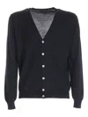 Paolo Fiorillo Capri V-neck Button Cardigan In Blue
