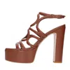 Paolo Mattei Sandals Brown In Marrone Marroni