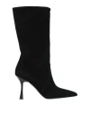 Paolo Mattei Woman Boot Black Size 8 Leather In Black