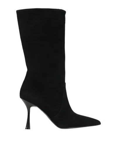 Paolo Mattei Woman Boot Black Size 8 Leather