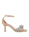 Paolo Mattei Woman Sandals Blush Size 6 Leather In Pink
