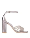 Paolo Mattei Woman Sandals Lilac Size 8 Leather In Purple