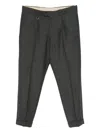 Paolo Pecora Pleat-detail Trousers In Gray