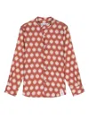 Paolo Pecora Abstract-print Shirt In Red