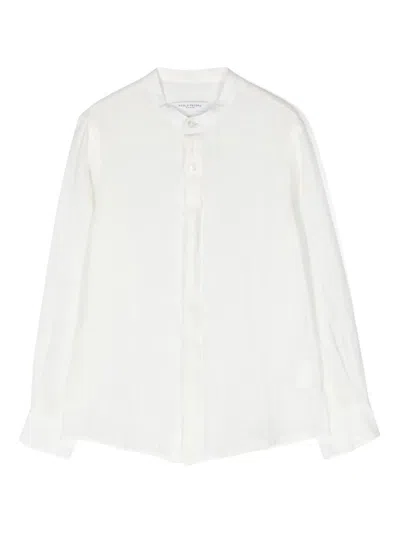 Paolo Pecora Kids' White Linen Shirt