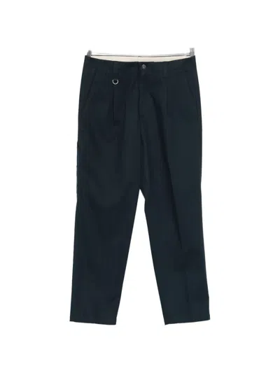 Paolo Pecora Belt-loops Trousers In Blue