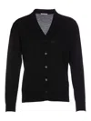 Paolo Pecora Black Cardigan In Negro