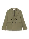 Paolo Pecora Twill Blazer In Green