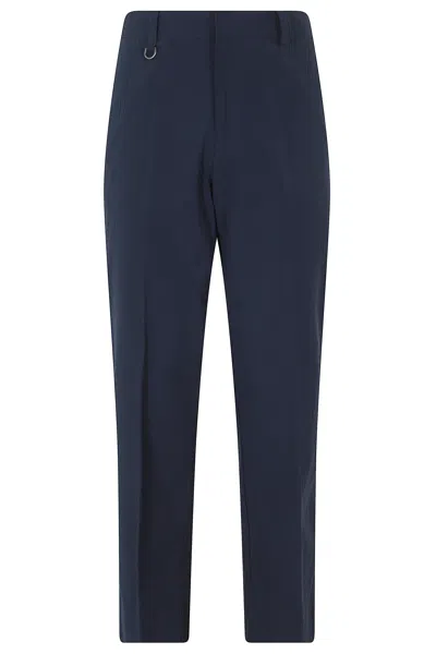 Paolo Pecora Blue Flush-pockets Cotton-blend Pants