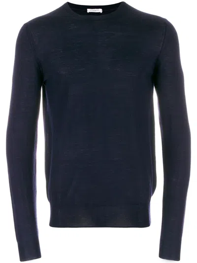 PAOLO PECORA PAOLO PECORA BLUE OXFORD WOOL SWEATER