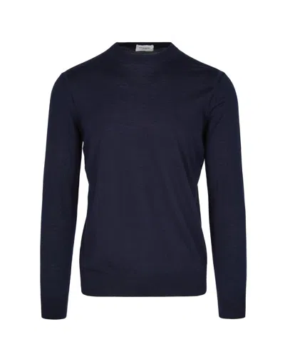 PAOLO PECORA BLUE WOOL SWEATER
