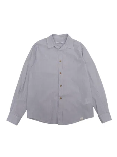 Paolo Pecora Kids' Boxy Shirt In Blue