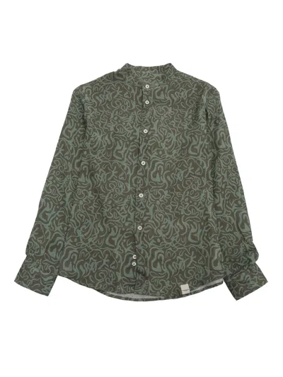 Paolo Pecora Kids' Boy Guru Shirt In Green