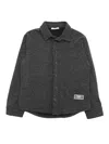 Paolo Pecora Boy Shirt Jacket In Gray