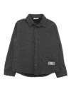 Paolo Pecora Boy Shirt Jacket In Grey