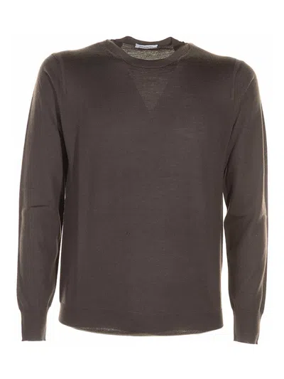 Paolo Pecora Brown Crew Neck Sweater