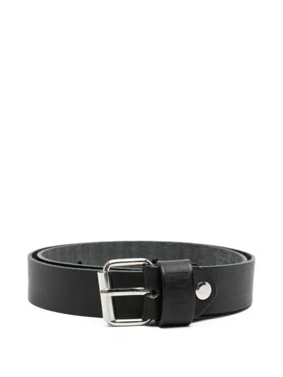 Paolo Pecora Kids' Buckle Belt In Black