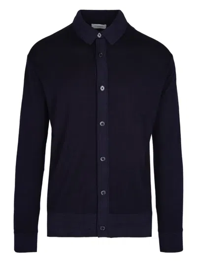 PAOLO PECORA BUTTON-DOWN WOOL SWEATER