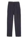 Paolo Pecora Button-fastening Casual Trousers In Black