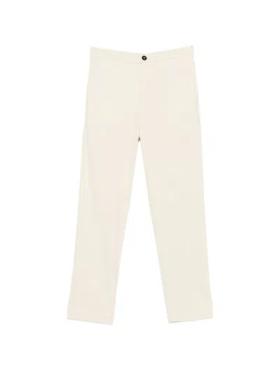 Paolo Pecora Kids' Button Trousers In Neutral
